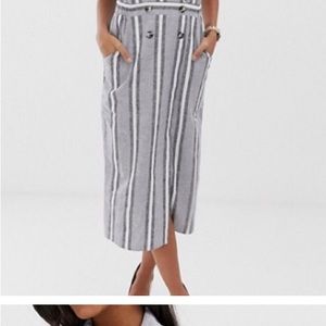 NWOT.  ASOS beautiful Linen Blend Suit style dress. Size 22 Pockets